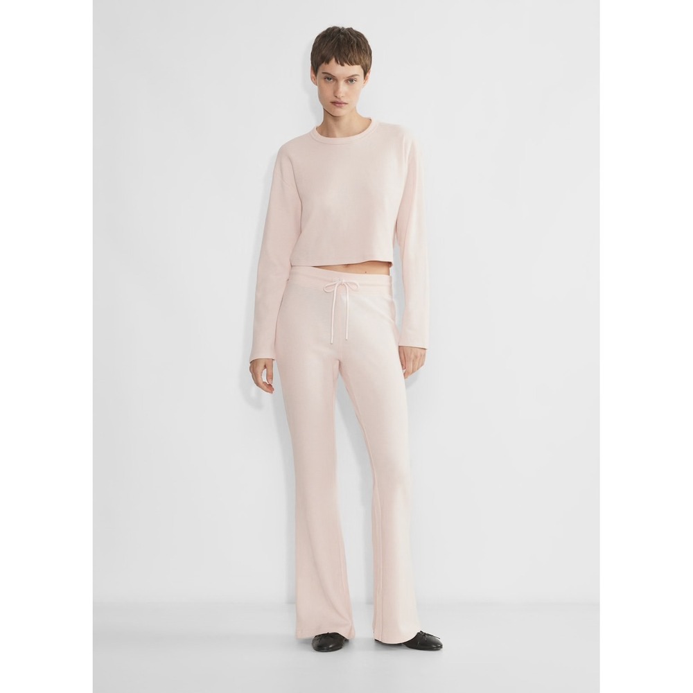 Sunday Best Waffle-knit kick-flare pants